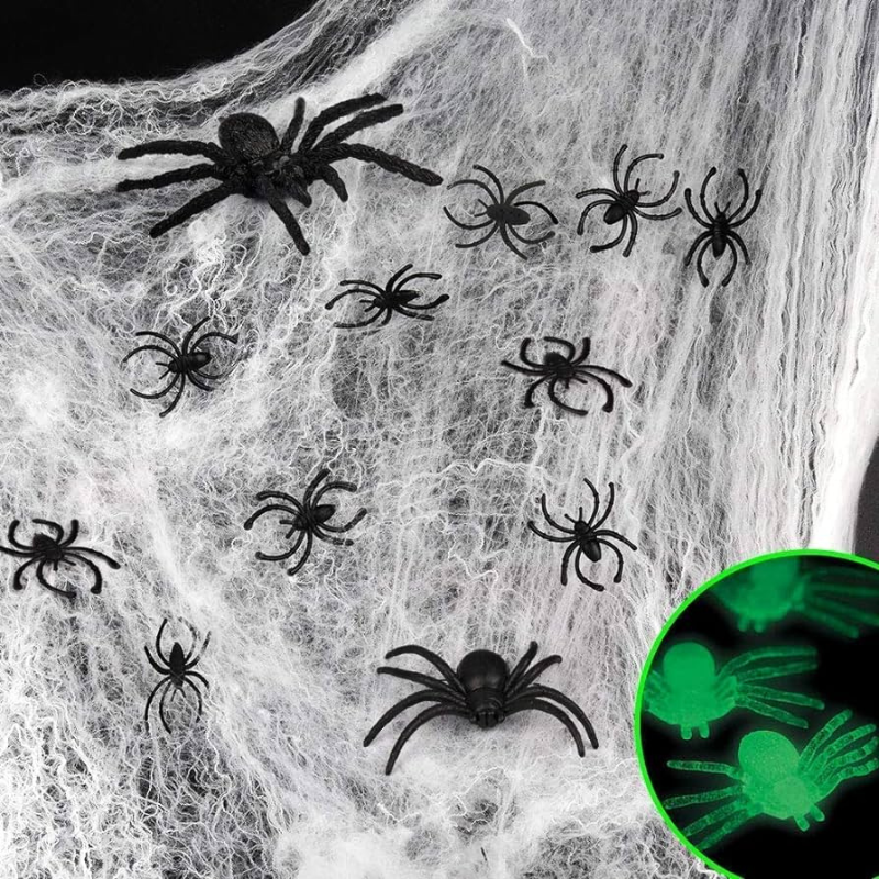 Telaraña con tarantula gigante