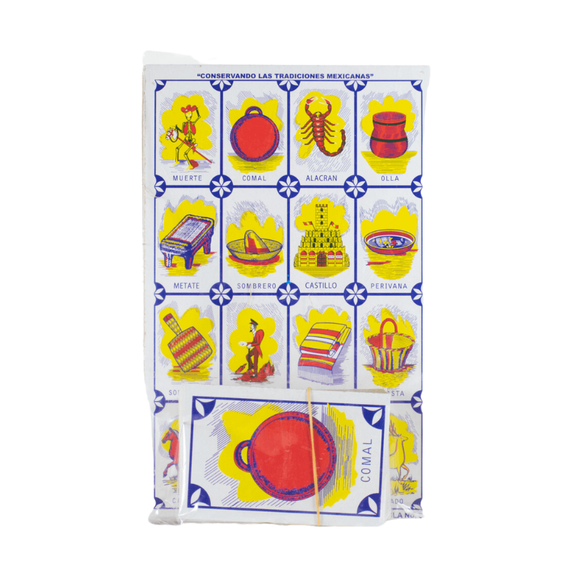 Lotería comal baraja recortable 10 tablas