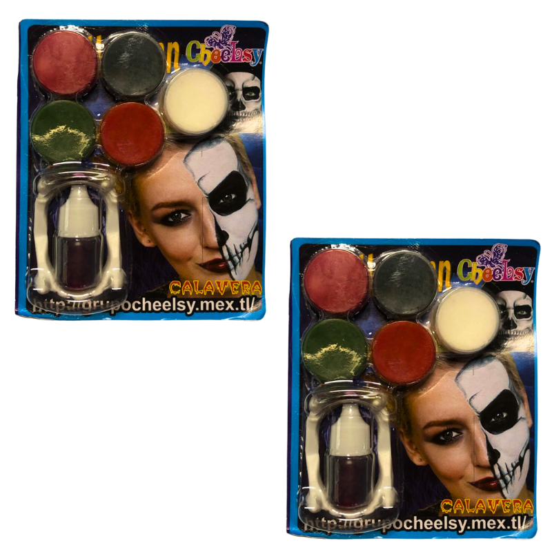 Maquillaje halloween chelsy chico sencillo
