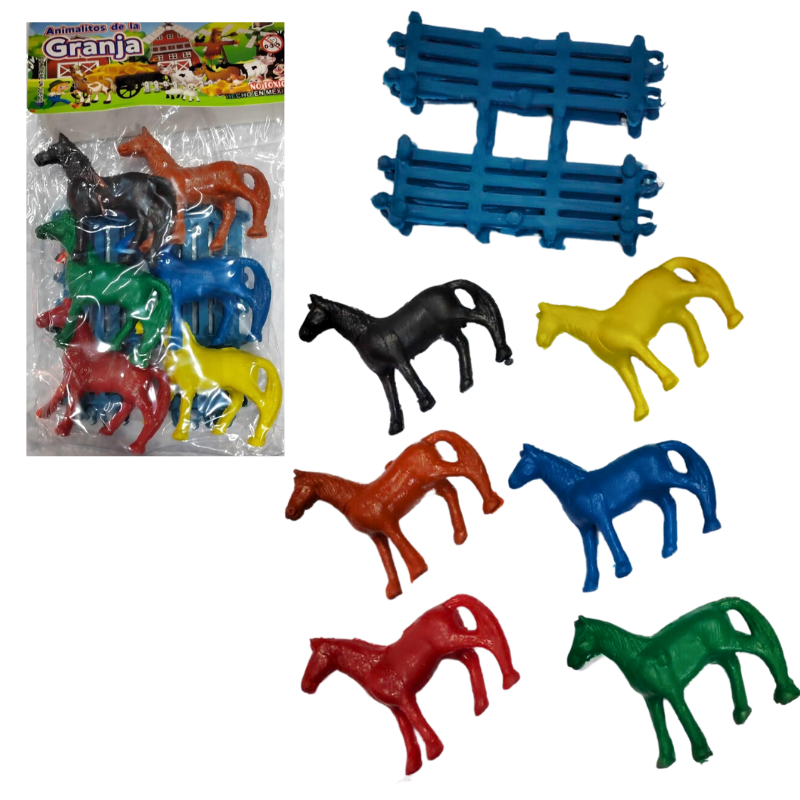 caballos de plástico maqueta