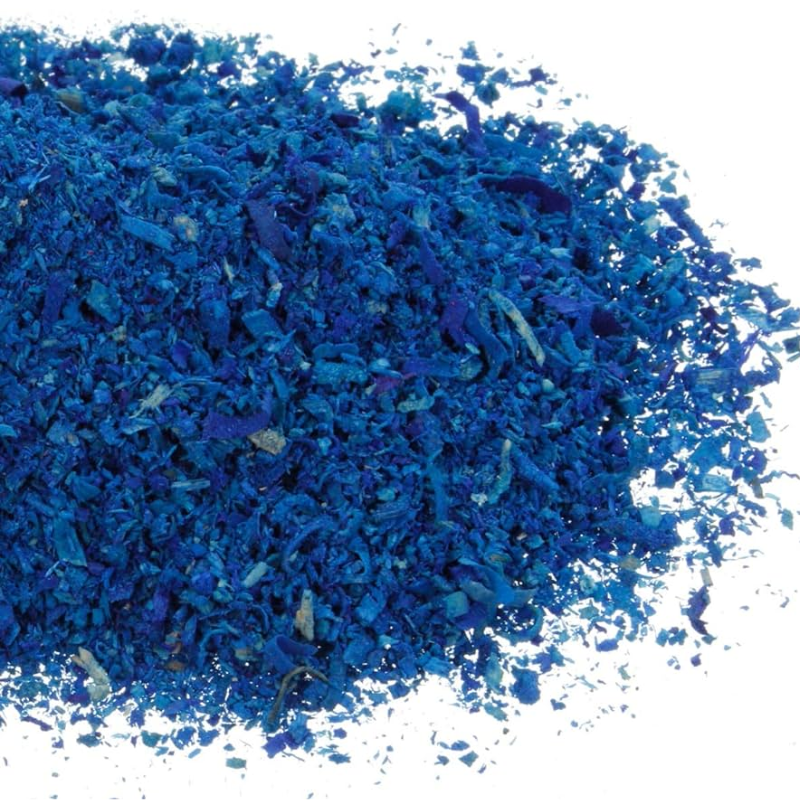 aserrin teñido de azul