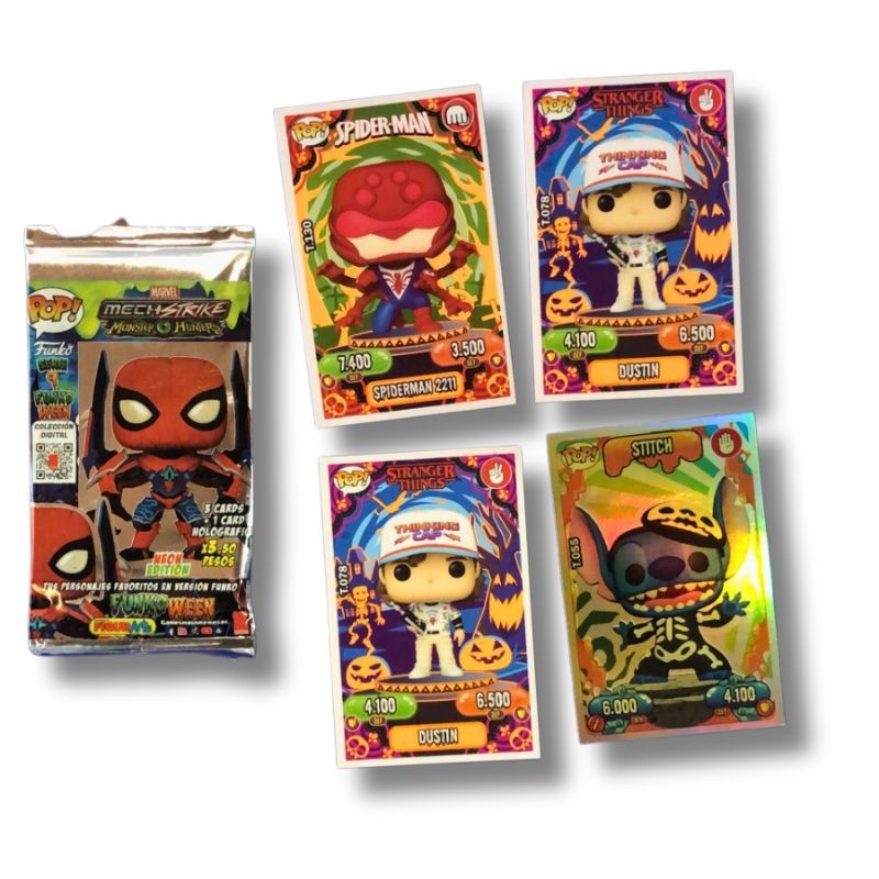 tarjeta panini Funko personaje