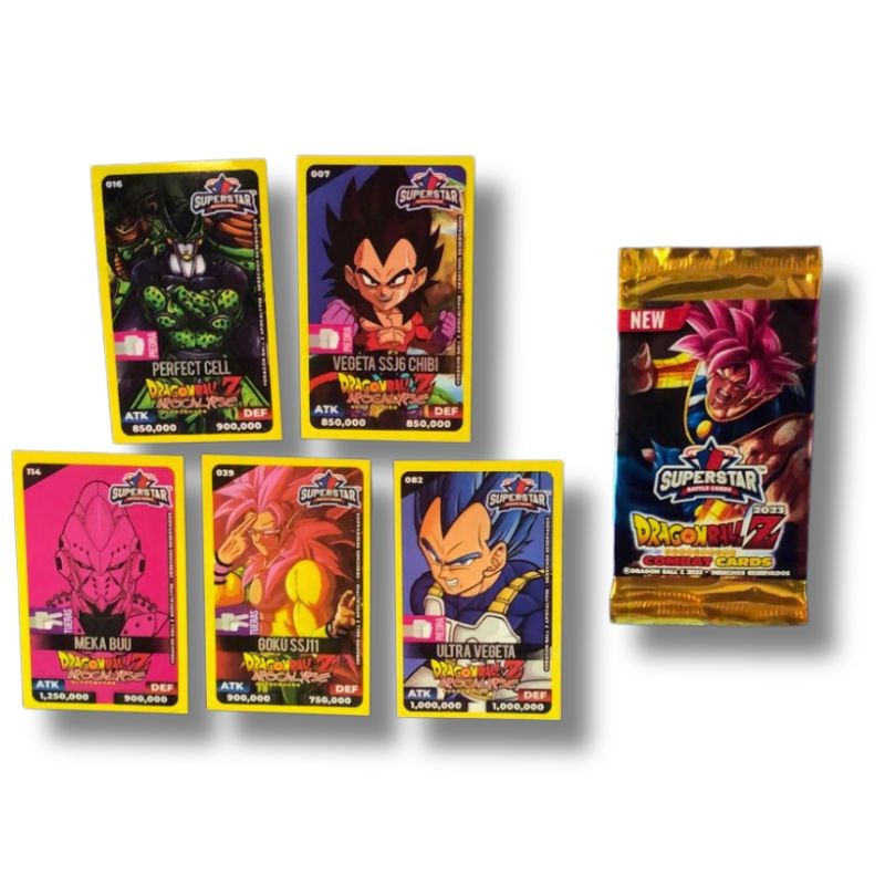 tarjeta panini dragon ball combat cards