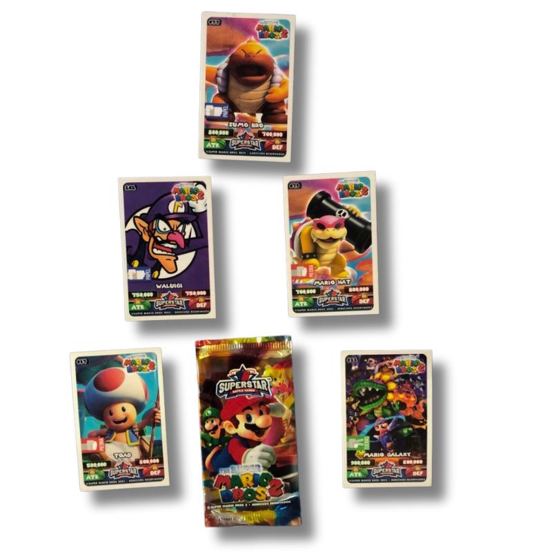 tarjeta panini Mario Bross