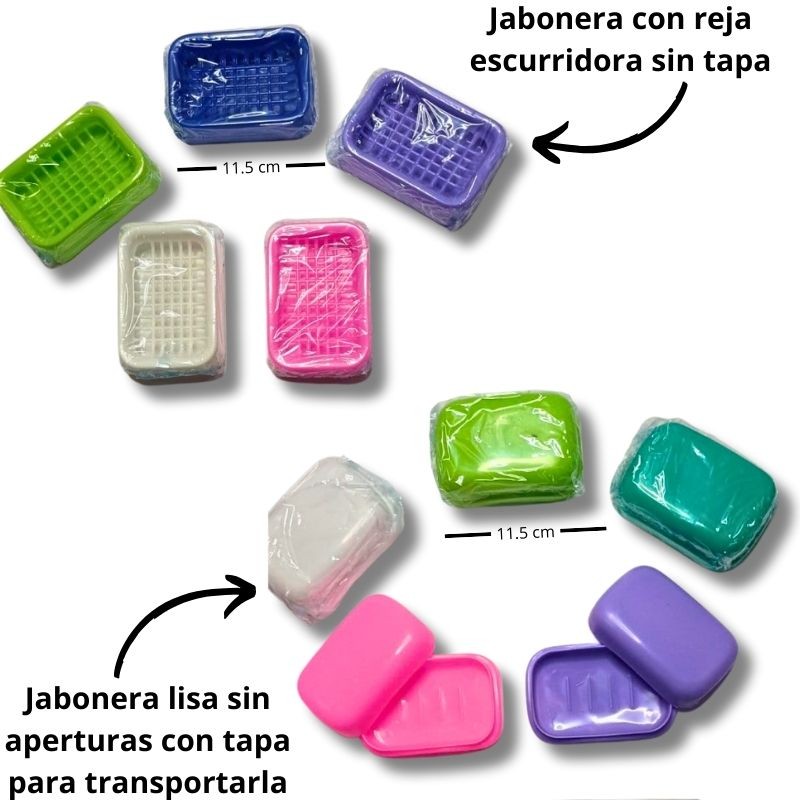 Jabonera con escurridora