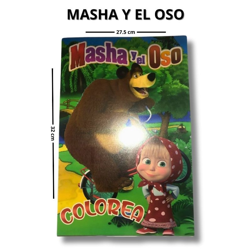 libro de colorear de masha y el oso