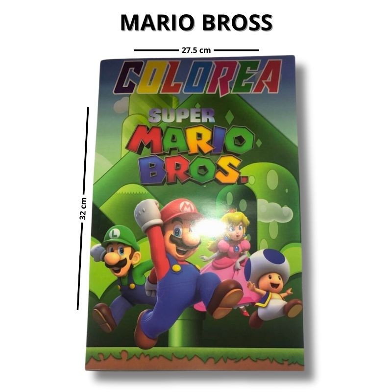 libro de colorear de marios bross