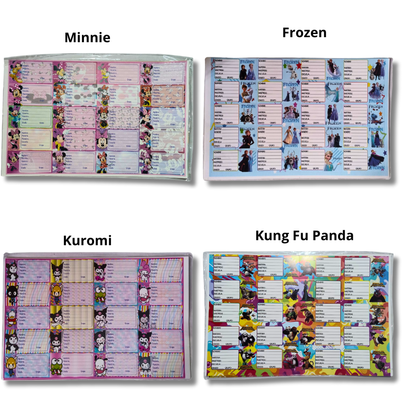 calcomanias de materias