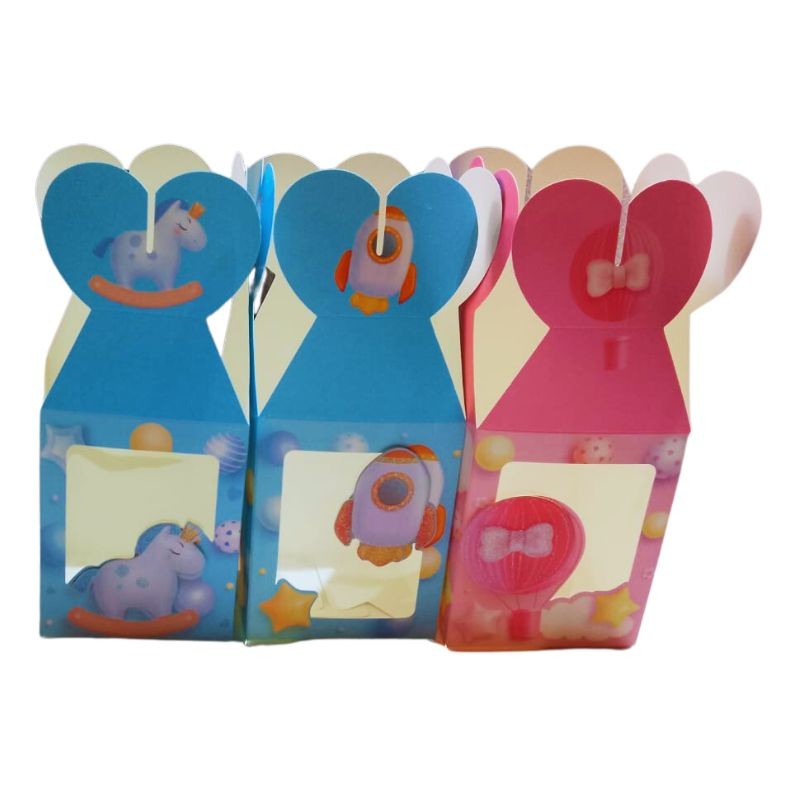 ajita para obsequios baby shower con ventana - docena