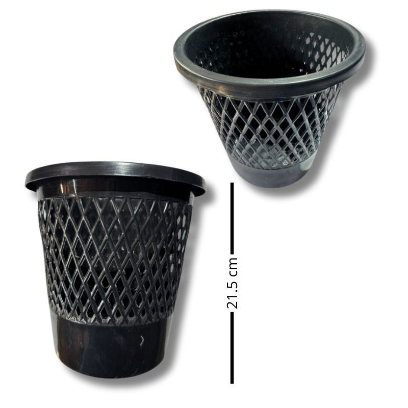 Cesto Papelero Mediano Negro – Elegancia y Funcionalidad