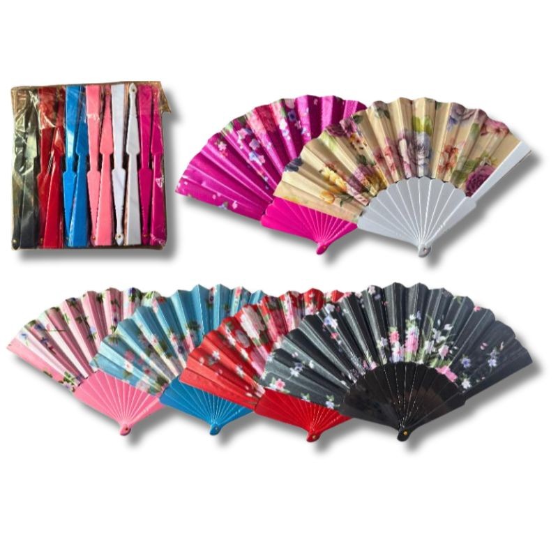 Paquete de 12 Abanicos Coloridos