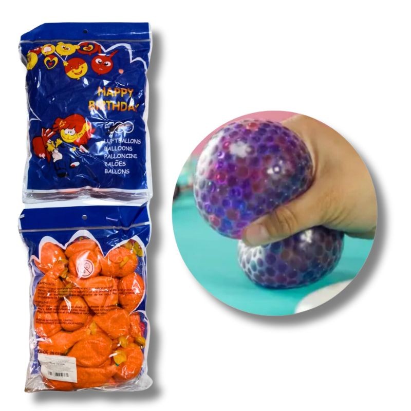 Globo de Fiesta con Bolitas de Hidrogel