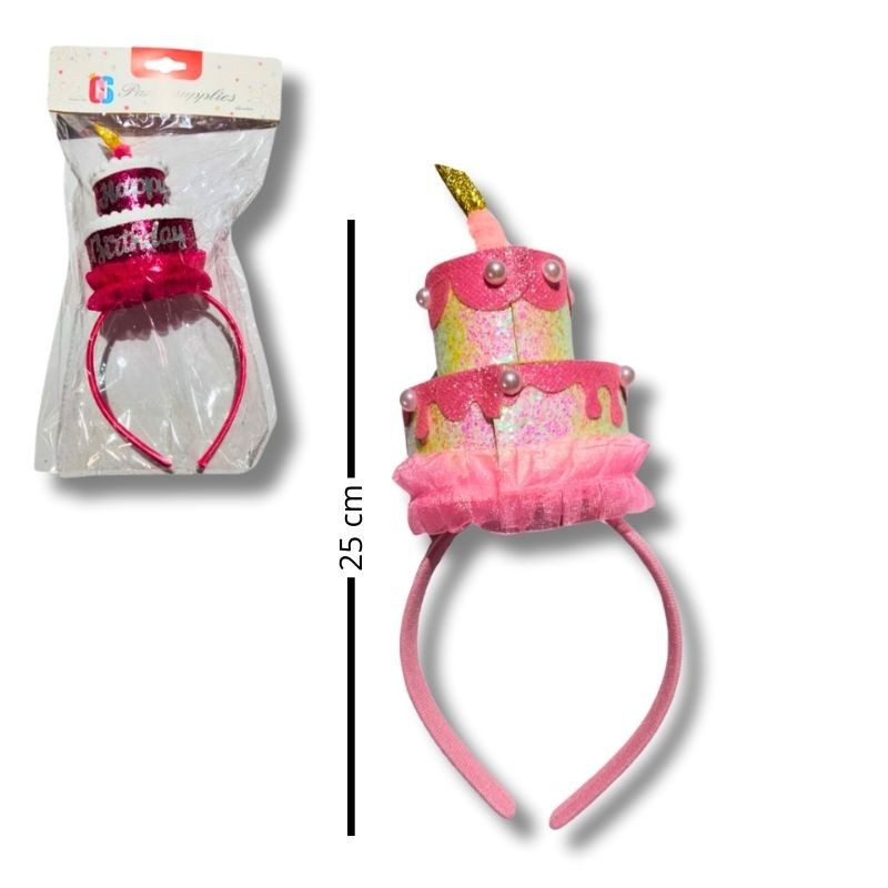 Diadema de Cumpleaños con Diseño Pastel