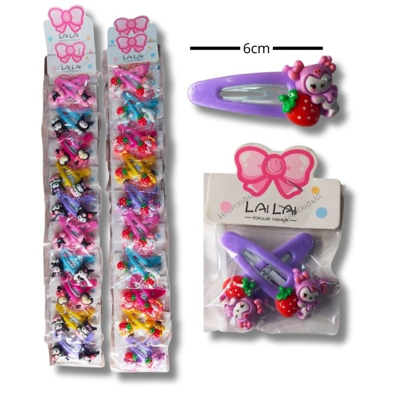 Set de Pinzas Kuromi Lai Lai (10 Pares)