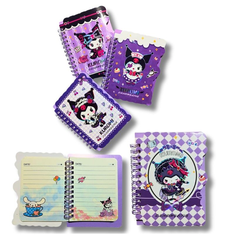 Libreta Sanrio Kuromi Pasta Saliente 14x10 cm