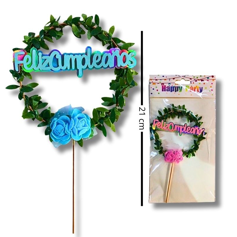 Decoración Corona de Laurel para Pasteles