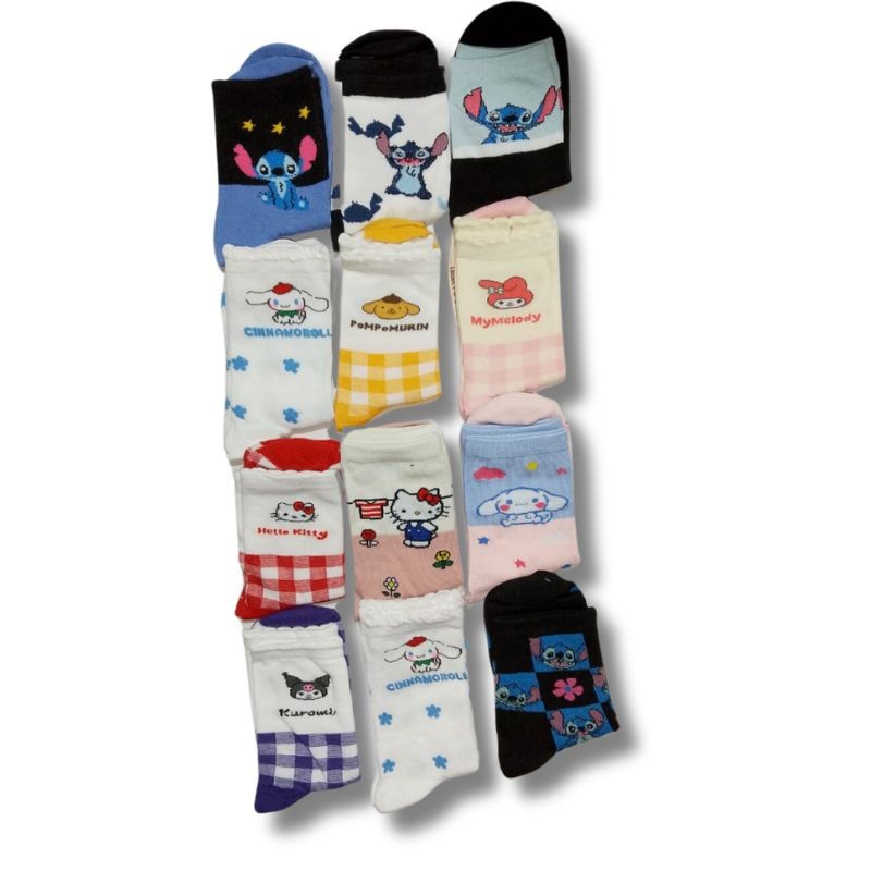 Calcetines Personajes Unisex Paquete 12 Pares