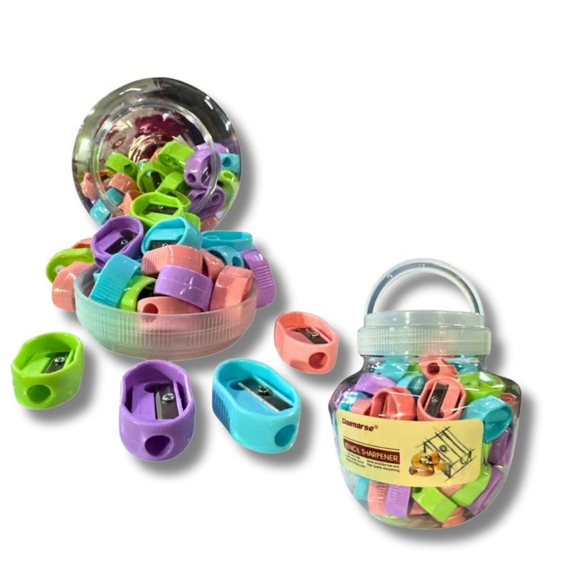 Práctico Sacapuntas Ovalado en Tonos Pastel