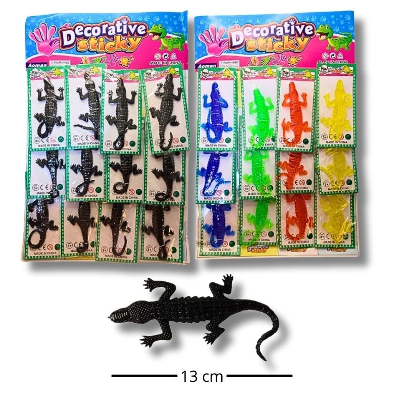 Juguete Pegajoso en Forma de Cocodrilo – Set de 12