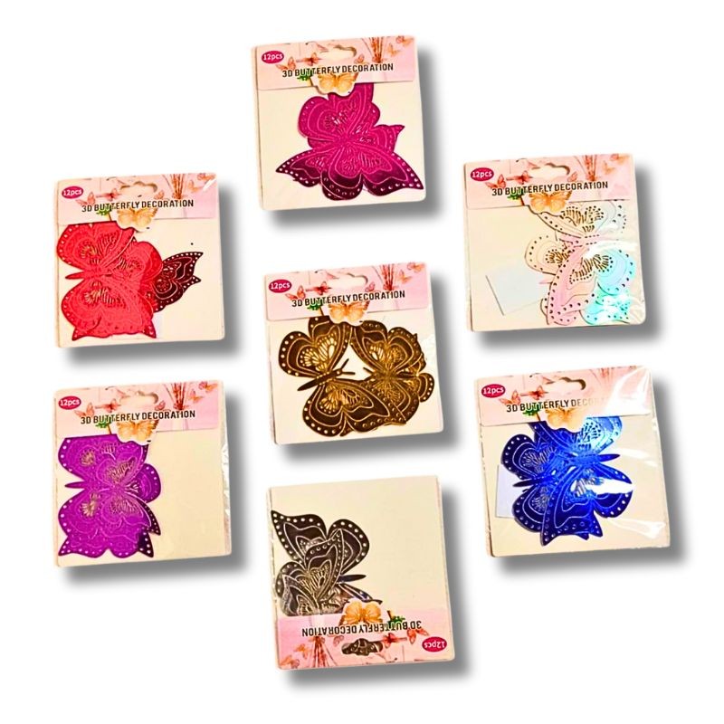 Mariposas Decorativas Metálicas – Paquete Grande