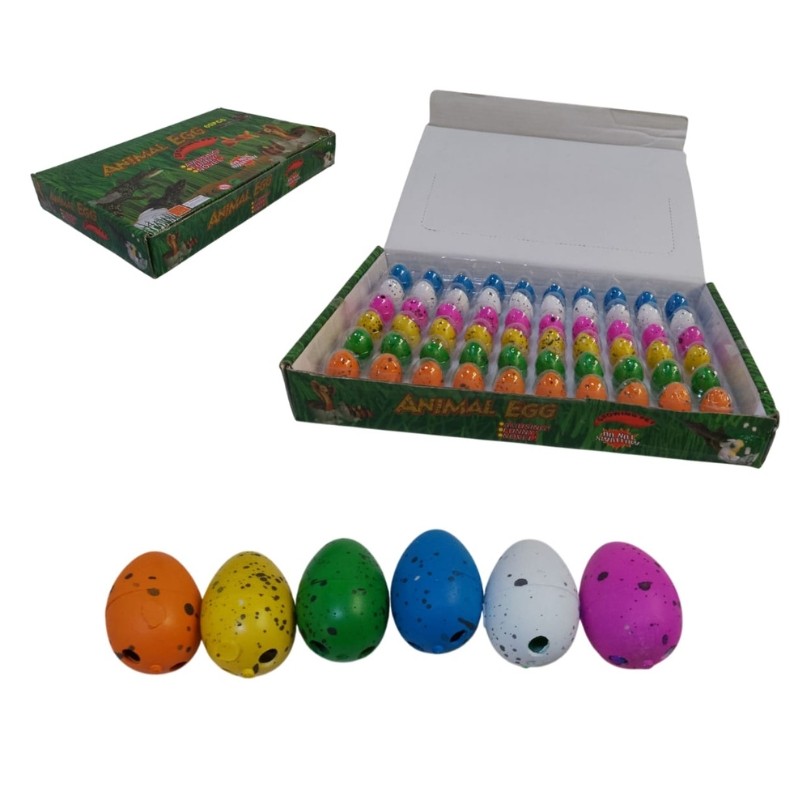 Huevo Sorpresa Dinosaurio Negro – Caja con 60 Piezas