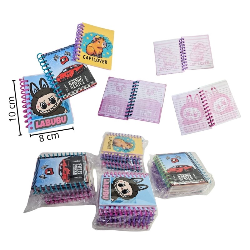 libreta chica de personajes