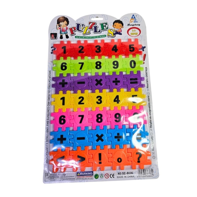 bloques de numeros y letras