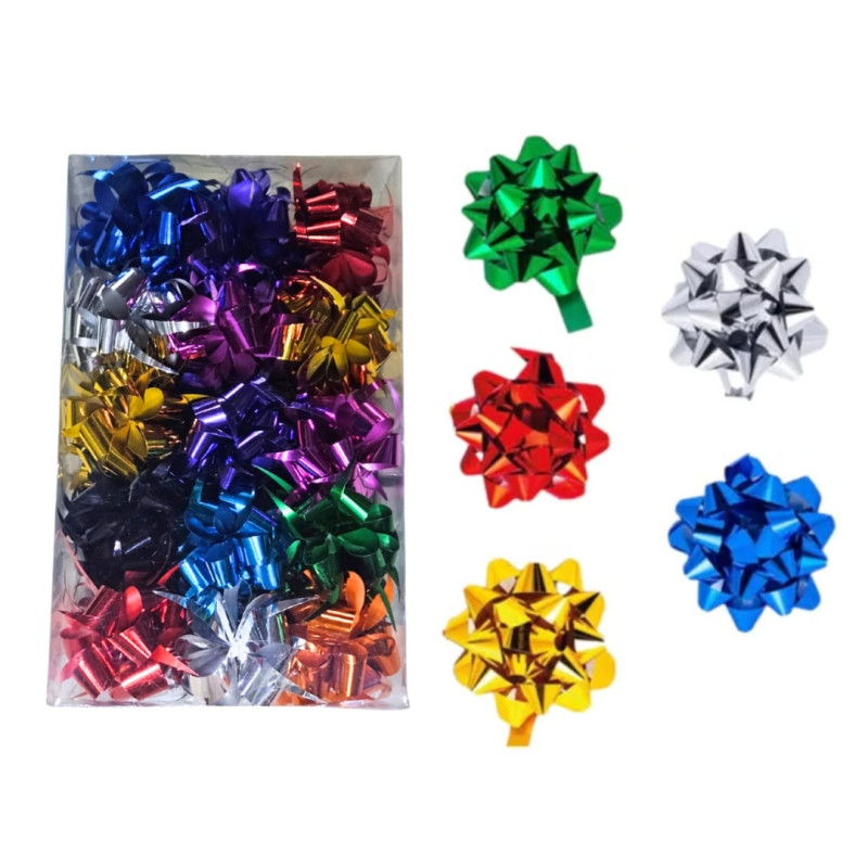 moño de colores para regalo