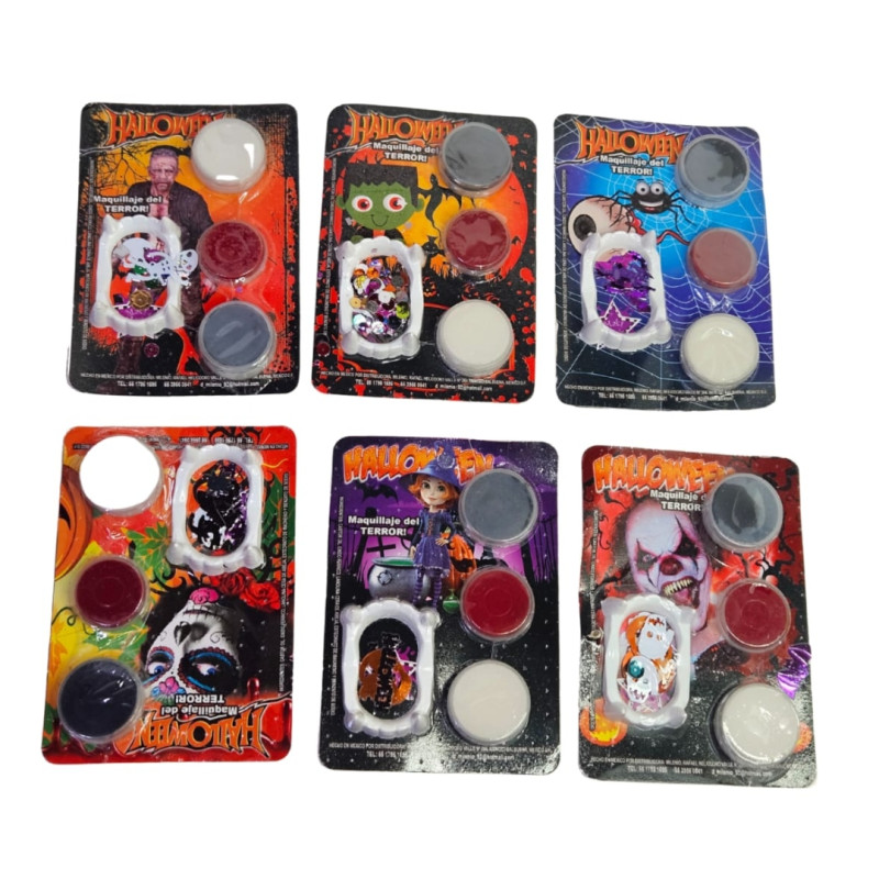 Maquillaje halloween chelsy chico sencillo