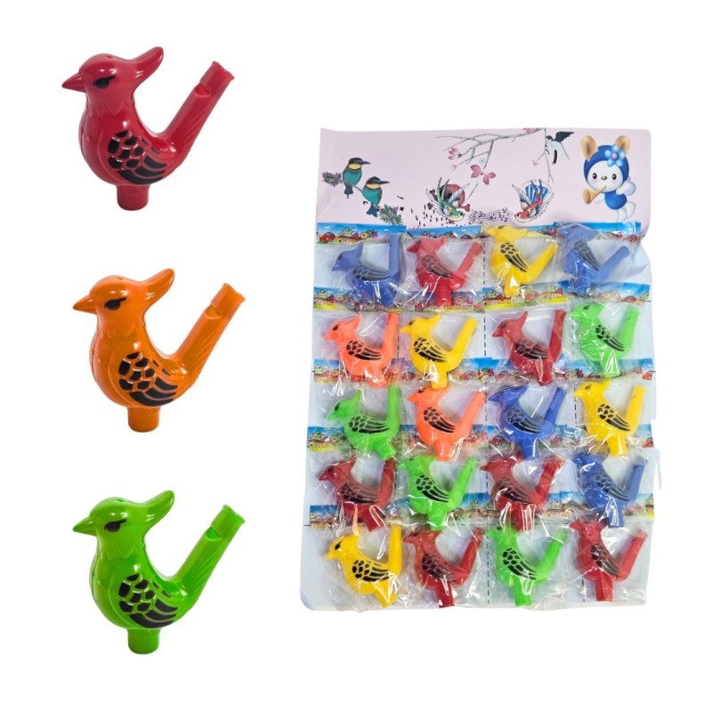Silbato de Juguete con Sonido de Pájaro – 20 Piezas