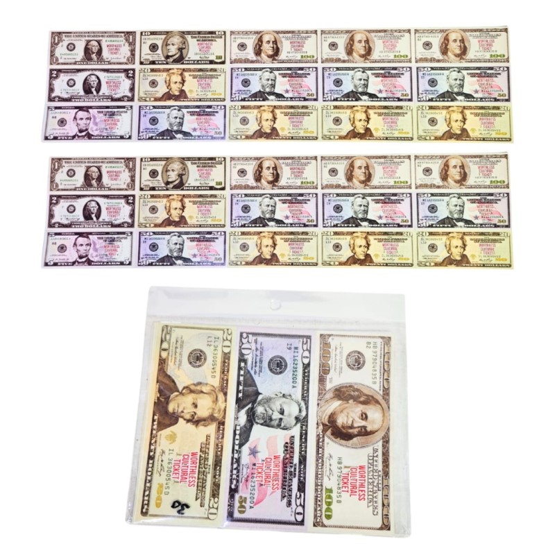dolares de juguete