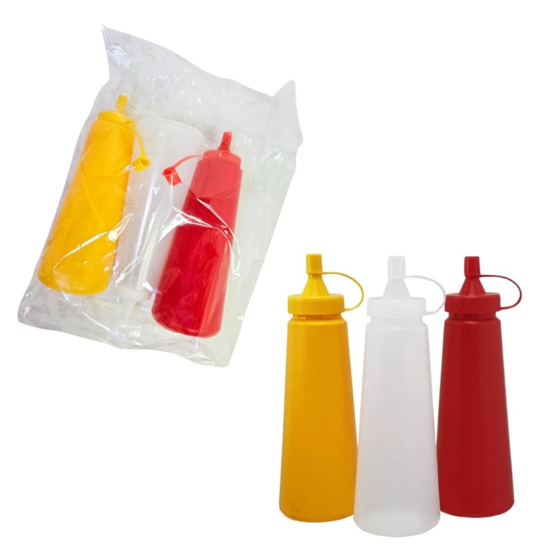 botes para catsup y mostaza