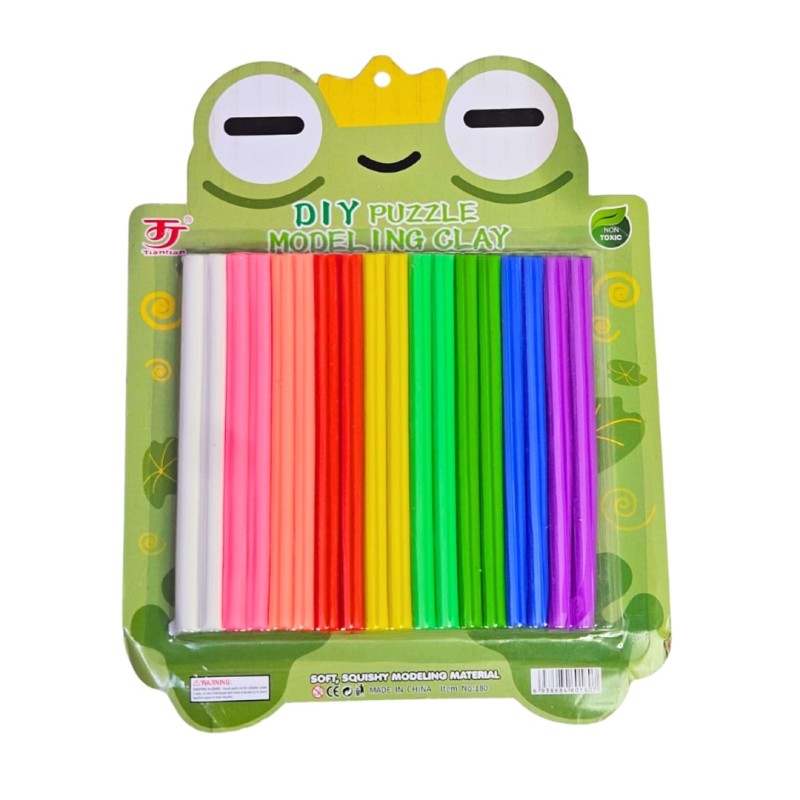 Plastilina Multicolor 18 Barras de 14 cm