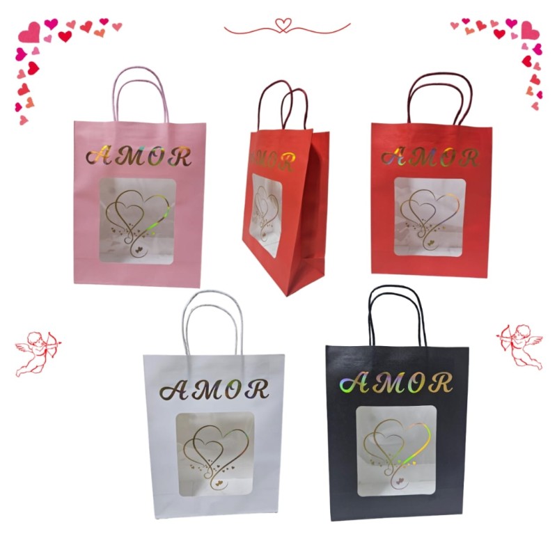 bolsa de colores kraft