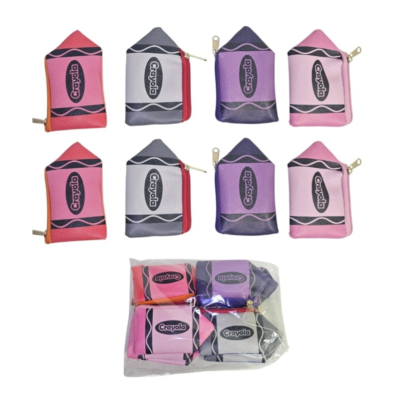 Monedero crayola colores