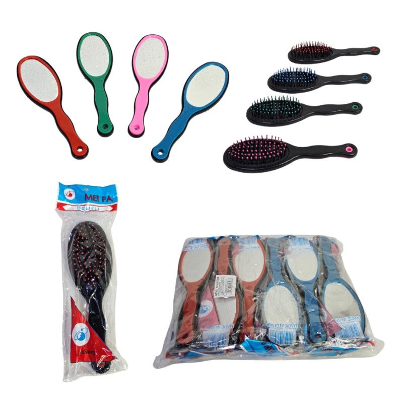 cepillo con espejo de colores