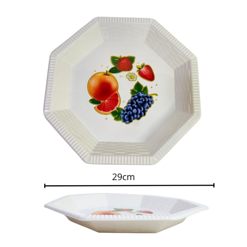 platos octagonales