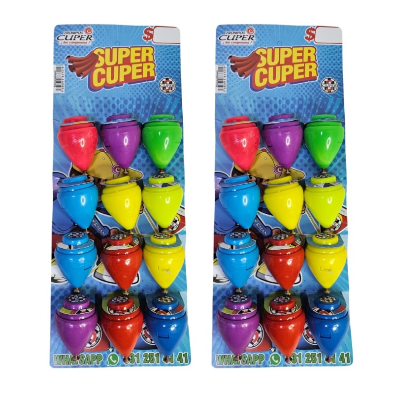 trompos de colores