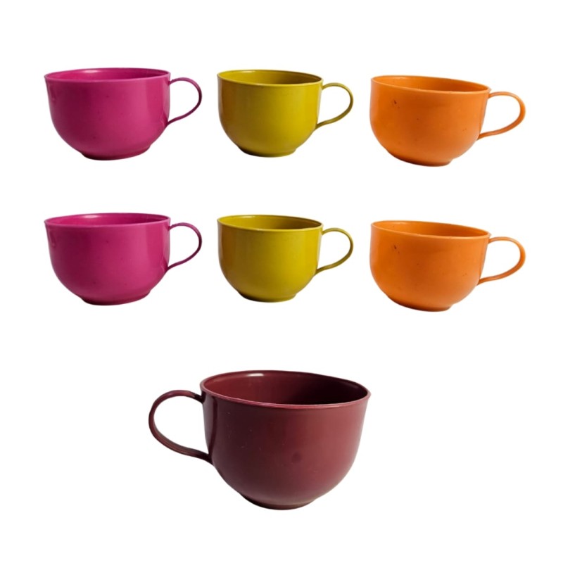 Set de tazas de plastico