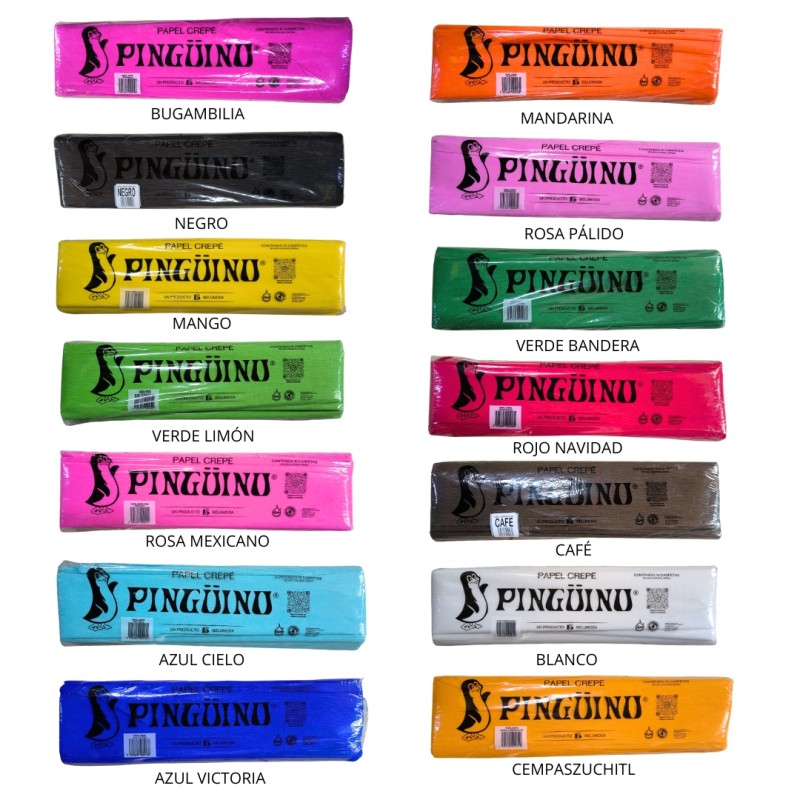 papel crepe de colores