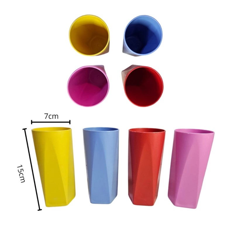 vasos de colores