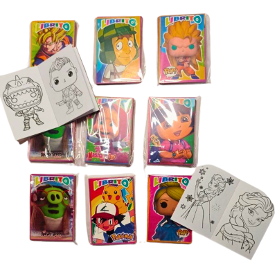 Libro para iluminar mini paquete de 10 piezas