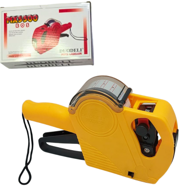 etiquetadora de precio amarillo