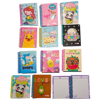 libreta decorada engargolada