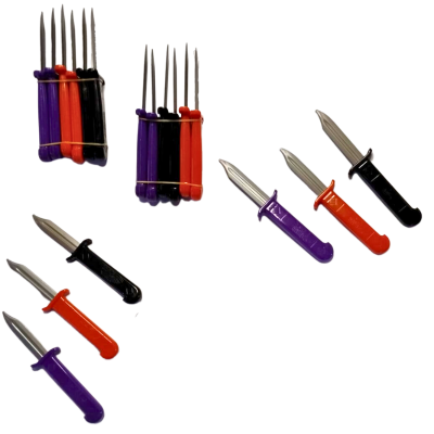 cuchillo retractill de plastico