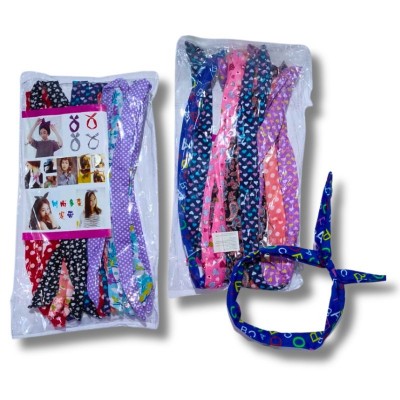 banda de tela con moño