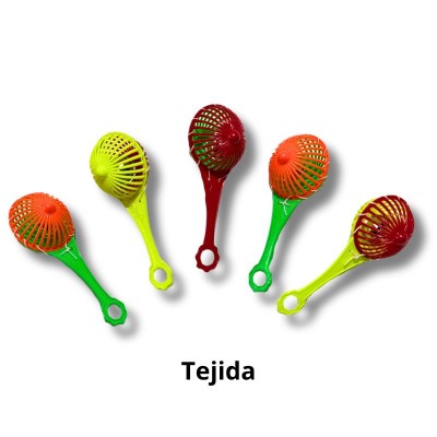 sonaja con cascabel de plástico