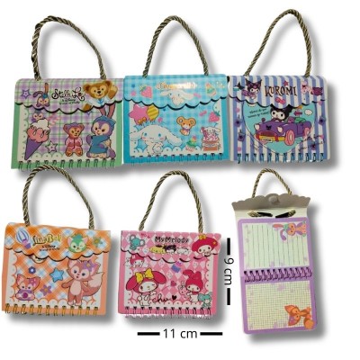 Libreta Kuromi Amigos Asa Práctica y Velcro (100 Hojas)