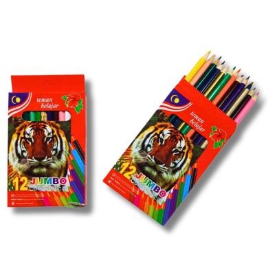 Colores Tigre Jumbo para Niños (Paquete 12)