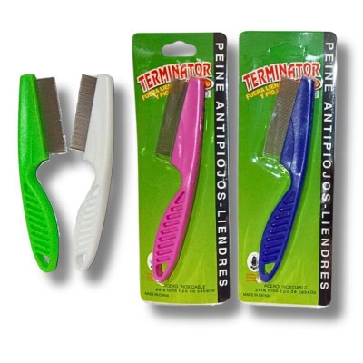 Peine Caspero de Metal Cola Fina Chico Docena